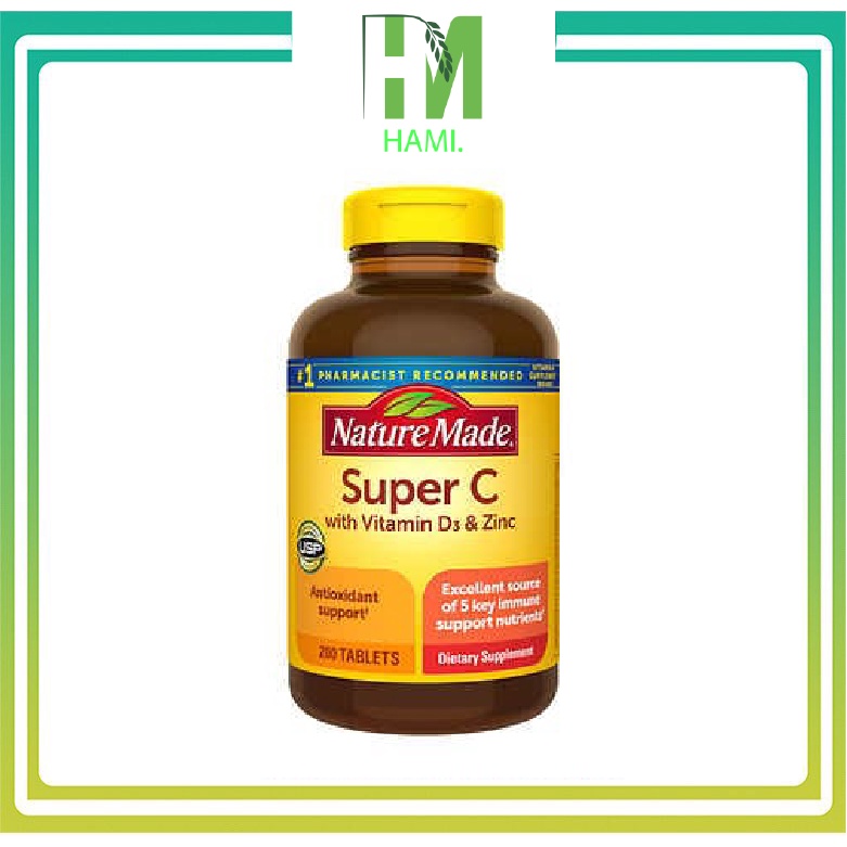 Viên uống Supper C Nature made 200 viên của Mỹ