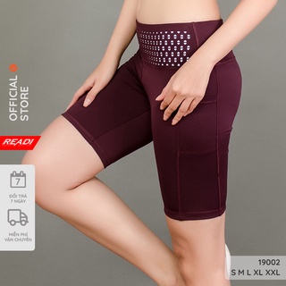 Quần tập gym yoga nữ, dáng lửng thể thao READI biker short - 19002