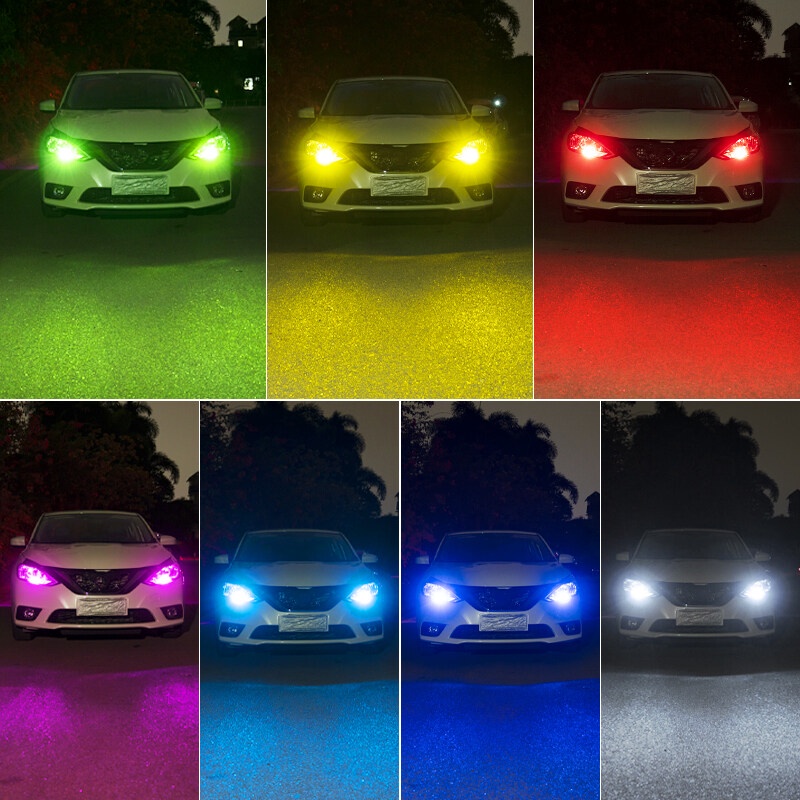 Bộ 2 Đèn LED DRL 194 168 27SMD W5W 18W 3200LM Ánh Sáng Xanh Lá 12V Dành Cho Ô Tô