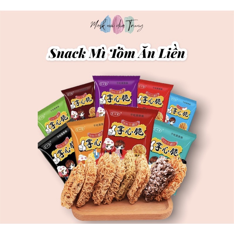 Snack Mì Tôm Ăn Liền Nhiều Vị