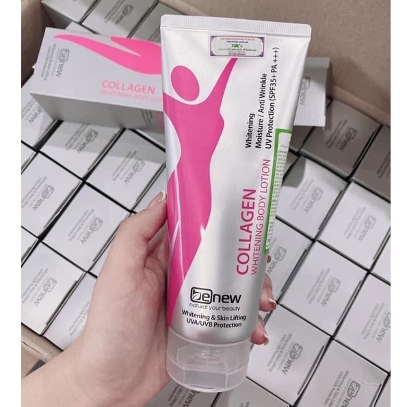 Kem dưỡng trắng da nâng tone chống nắng toàn thân Benew Collagen Whitening Body Lotion SPF35+ PA+++ 200ml