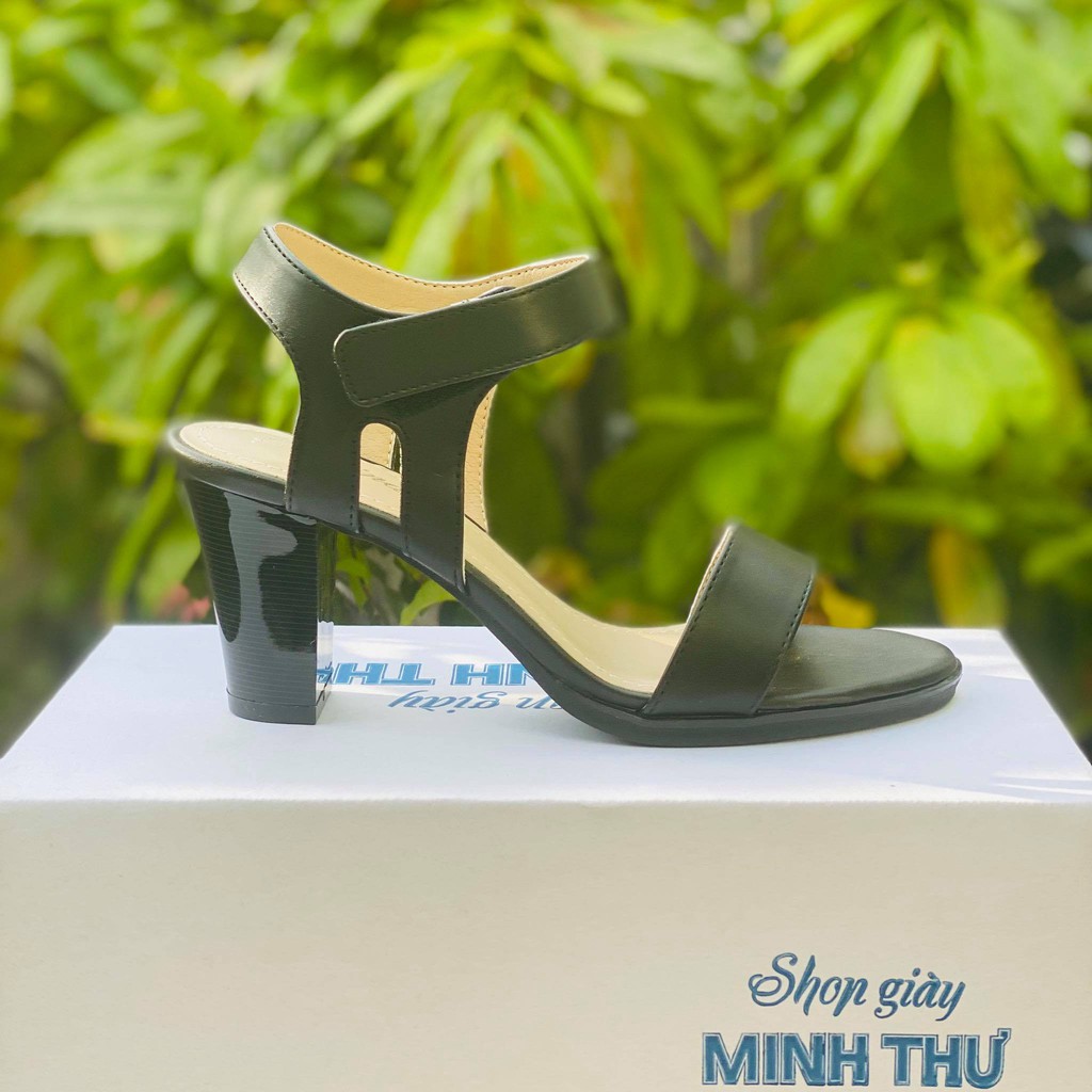 [shop giay minh thu] Sandal quai ngang 7cm MT224