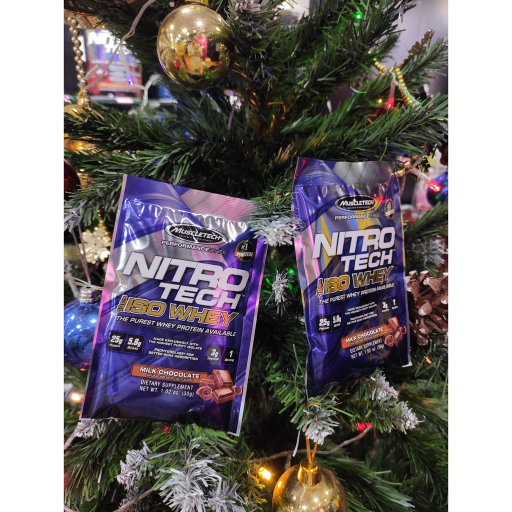 Gói mẫu dùng thử 1 lần dùng - Nitro tech Iso Whey - Hãng Muslcetech.