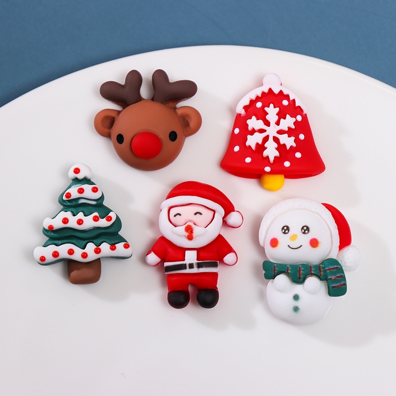 Set 10 Dây Buộc Tóc Trang Trí Giáng Sinh Năm Mới