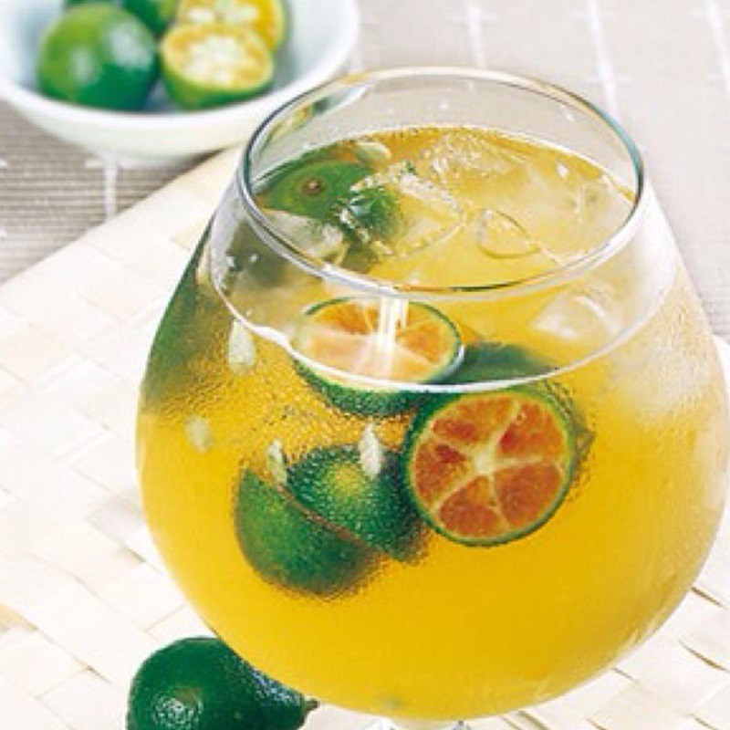 Siro Kim Quất - Siro Kim Quất chai 840ml dùng để pha chế trà chanh - trà quất cực ngon