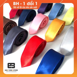 [TRỢ GIÁ] Cà vạt đồng phục học sinh, sinh viên - Cà vạt lụa nam nữ bản nhỏ 5cm