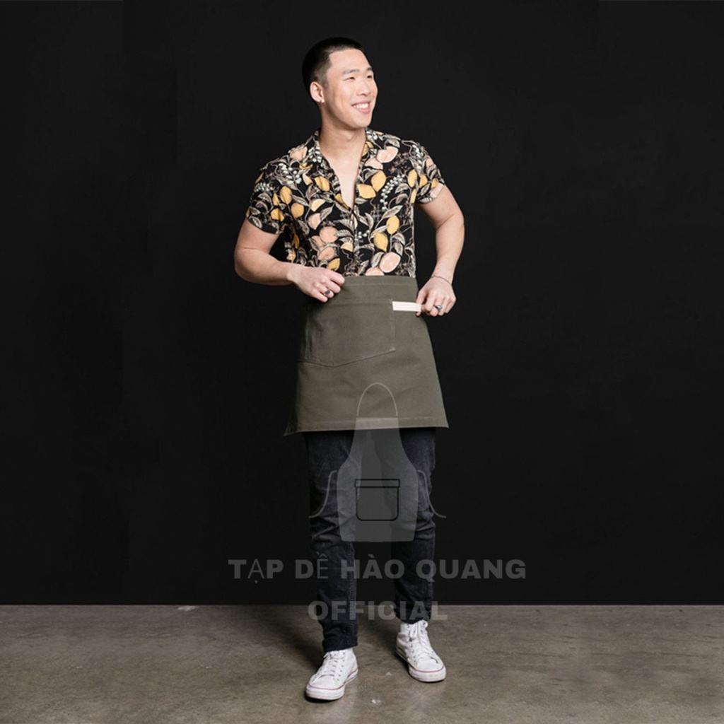 Tạp Dề cao cấp HÀO QUANG cho nhân viên pha chế , nhân viên phục vụ ,đầu bếp  dáng ngắn