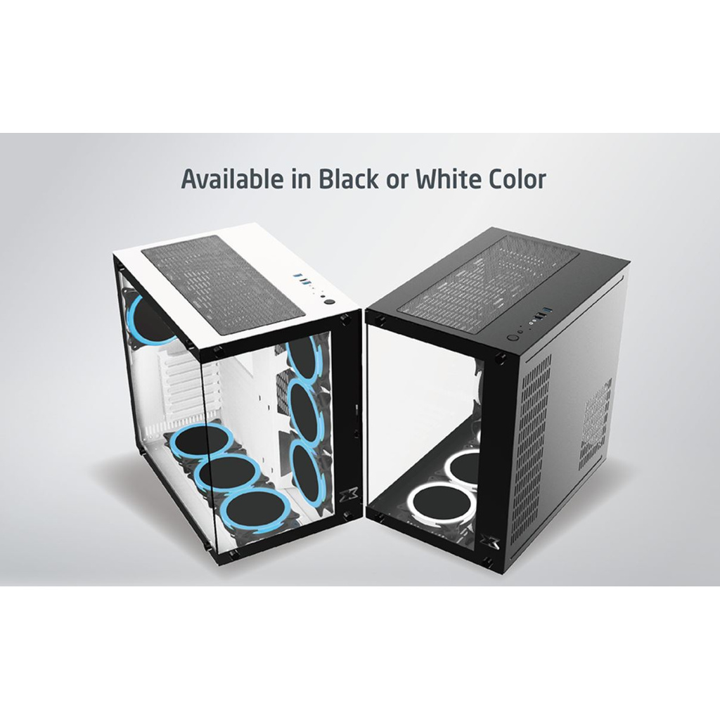 Vỏ case máy tính xigmatek AQUARIUS PLUS - BLACK/WHITE- EN43330