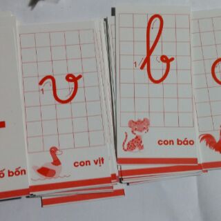 combo 10 Bộ thẻ học cho bé ( bộ 40 tờ chữ và số )