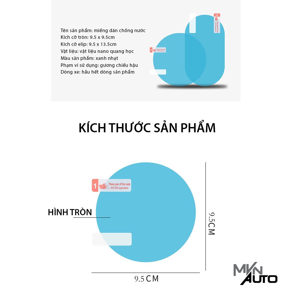Miếng Dán Chống Bám Nước Gương Chiếu Hậu Ô Tô – Mvn Auto