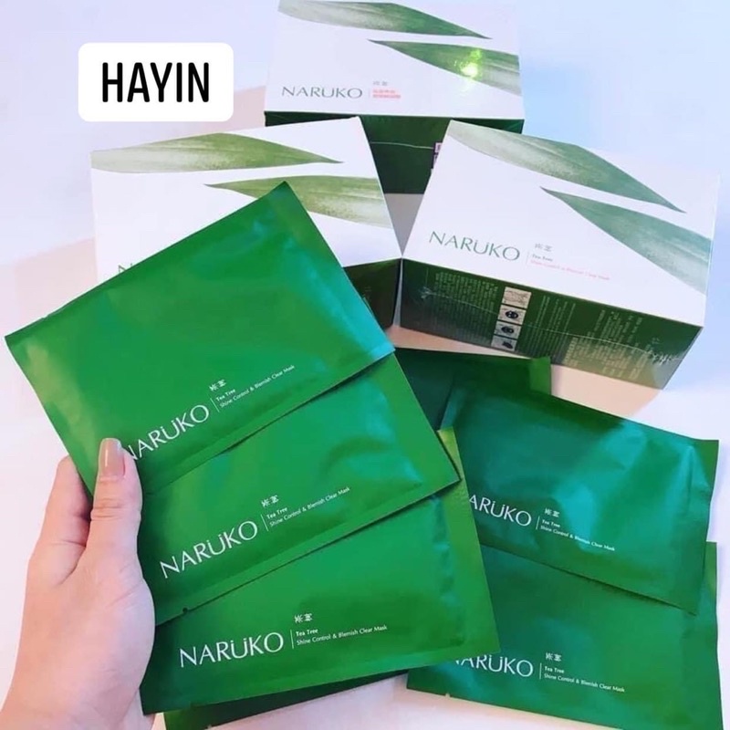 Mặt nạ hỗ trợ trị mụn Naruko Tea Tree & Blemish Clear Mask