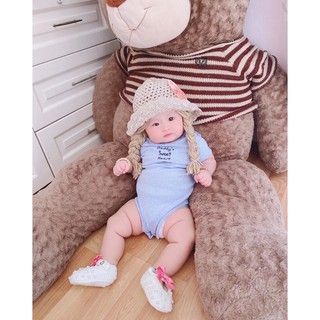 Nón tóc sợi thô bé gái