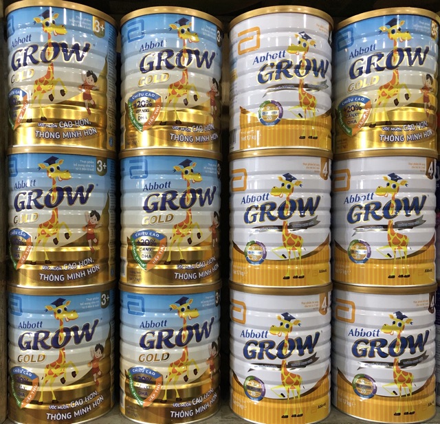 Date 2023-Sữa Abbott Grow 3 Lon 900g/ Grow 4 Lon 900g/ Grow 4 Lon 1.7Kg