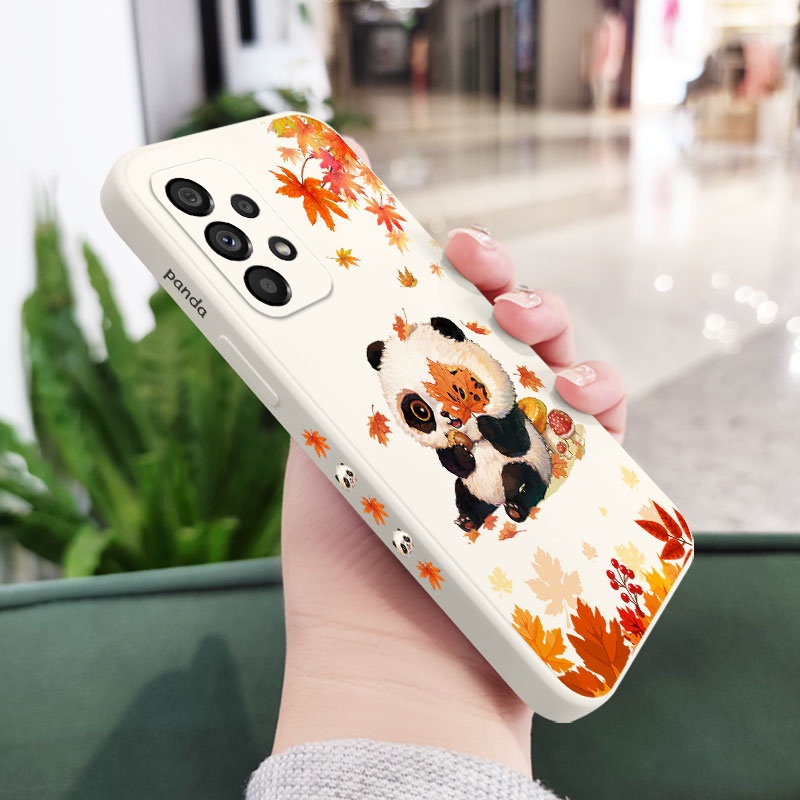 Ốp Điện Thoại Silicon Dẻo Họa Tiết Hoạt Hình Gấu Trúc Dễ Thương Cho Samsung Galaxy A73 A53 A33 A23 5G