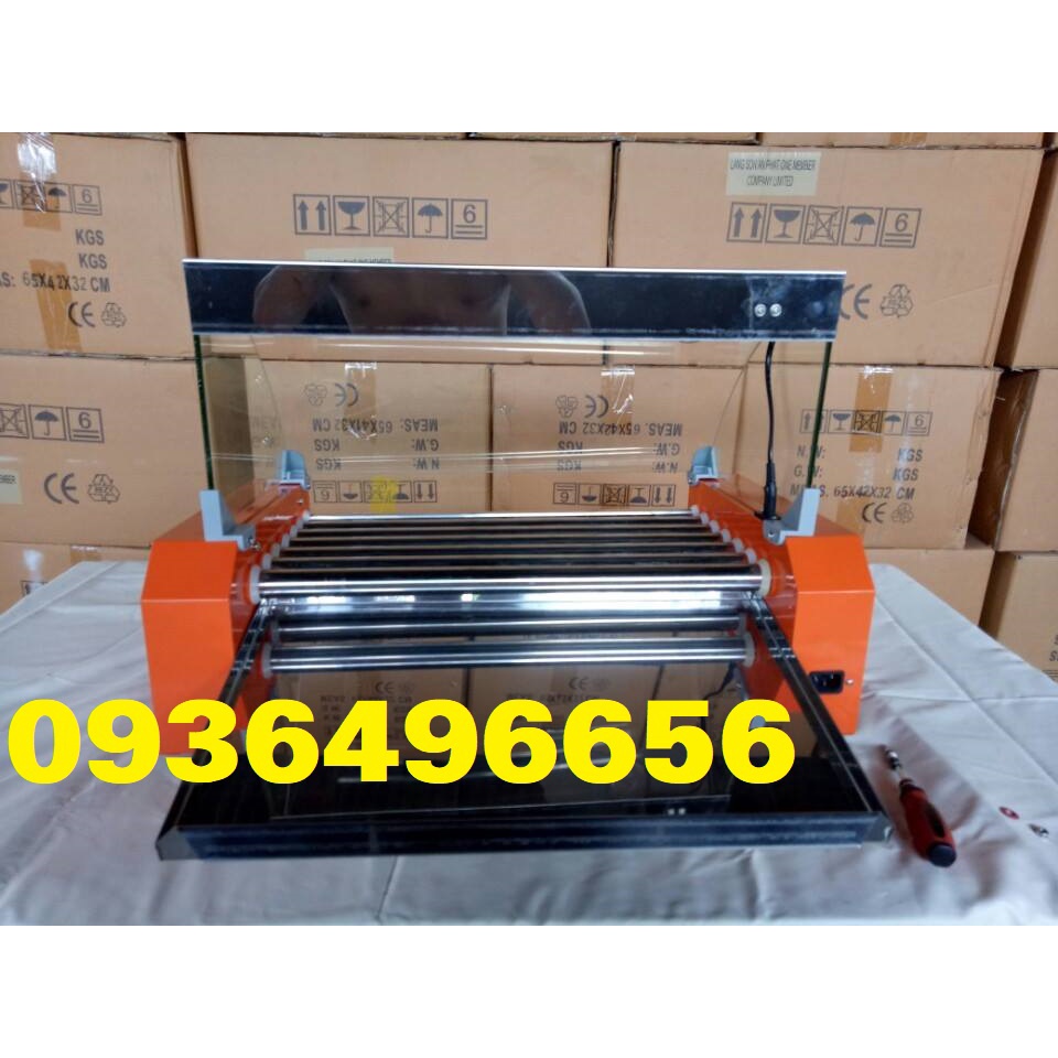 Máy nướng xúc xích điện ,Máy nướng lạp xườn 5 ,7 thanh kính cong