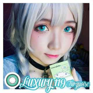 Lens Cosplay LUXURY Các Màu Tông Xanh Ngọc 1119 Turguoise Và Họa Tiết Mặt Trăng 196 Blue SALE Xả Kho Clearstock