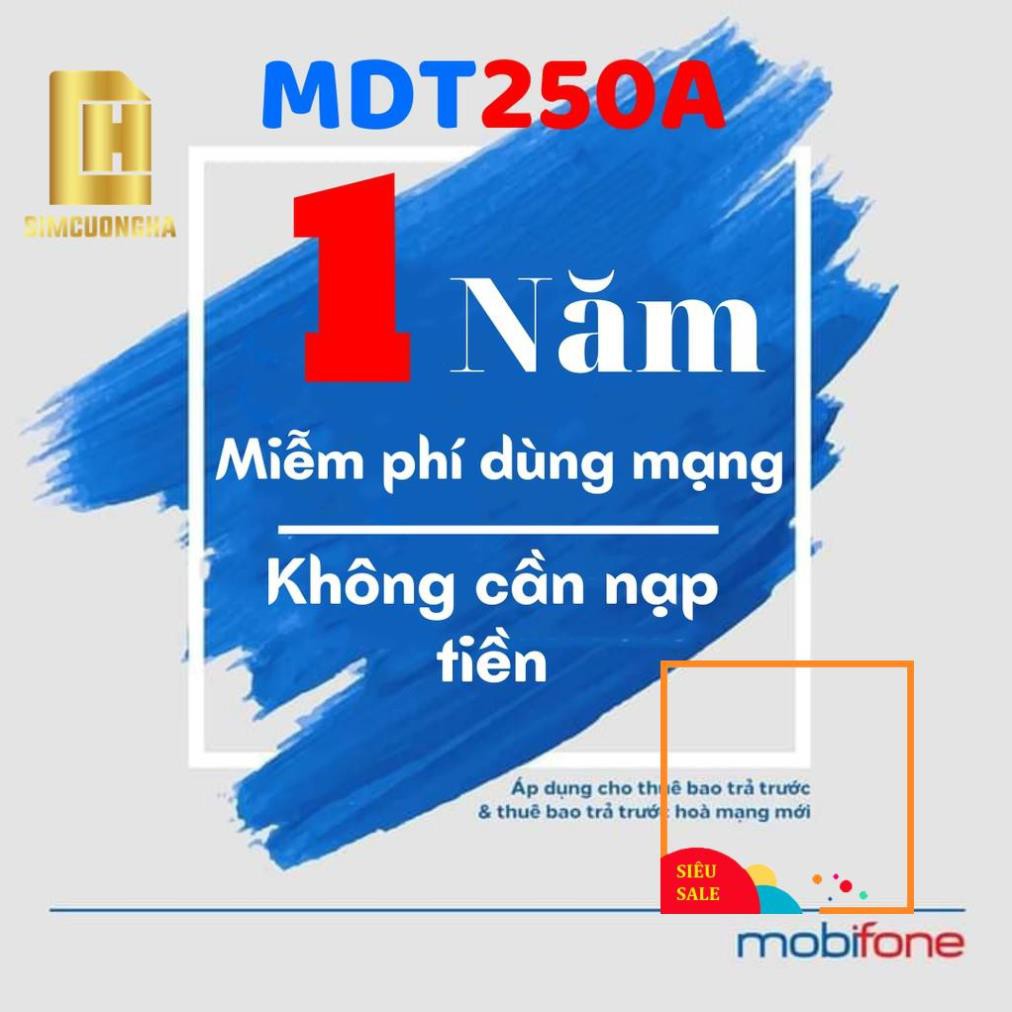 Sim mạng 4G 1 năm ❤ [MDT250A - F90N] - sim dcom mobifone data trọn gói 12 tháng không phải nạp tiền - SIMCUONGHA