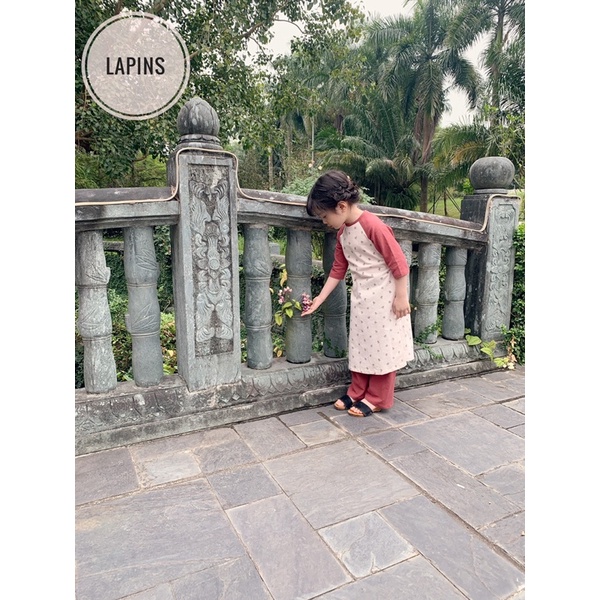 Set áo dài Tết cho bé