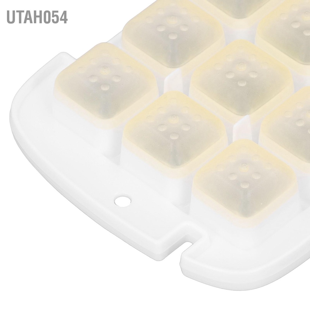 Utah054 Máy làm đá loại báo chí BPA Tiết kiệm không gian cấp thực phẩm miễn phí Hộp tự bằng silicon có nắp đậy cho nước ép cocktail Whisky