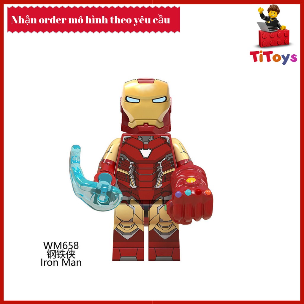 Minifigures siêu anh hùng End Game - Đồ chơi Lắp ghép Xếp hình Non Lego End Game WM6056