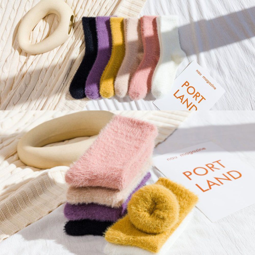 Vớ lông cừu san hô mềm mại thoáng khí thoải mái cho nữ MIHAN1