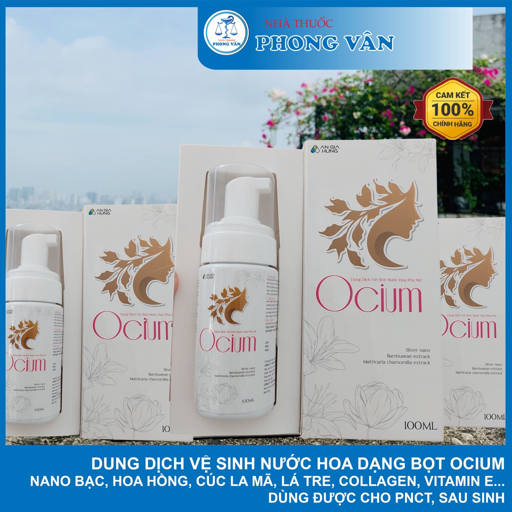 Dung dịch vệ sinh phụ nữ dạng bọt Nano bạc 100ML giảm nấm ngứa, khí hư, mùi hôi, cân bằng PH