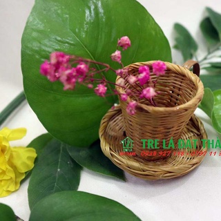 Ly trà mini BẰNG TRE, sản phẩm trang trí