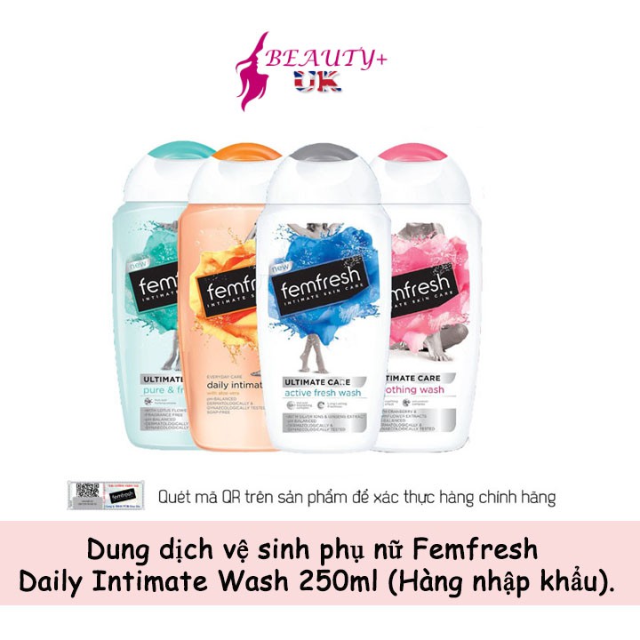 Dung dịch vệ sinh phụ nữ Femfresh Daily Intimate Wash 250ml (Hàng nhập khẩu)