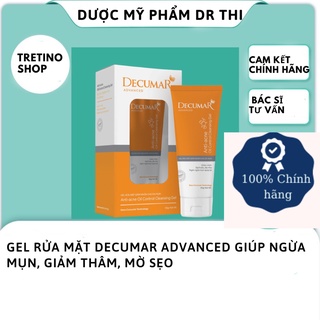 Sữa rửa mặt dạng gel decumar advanced kiểm soát nhờn mụn 50g hoàn toàn mới