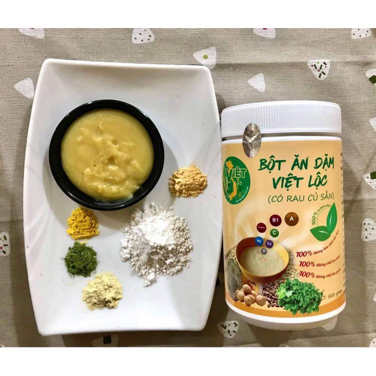 BỘT ĂN DẶM VIỆT LỘC Nguồn nguyên liệu 100% ORGANIC