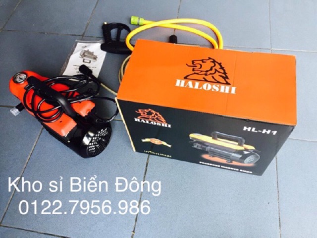 Máy rửa xe 🌈 FREESHIP🌈 Tặng bình bọt tuyết Máy rửa xe HALOSHI THAILAND chuyên rửa xe hơi, tay ga.