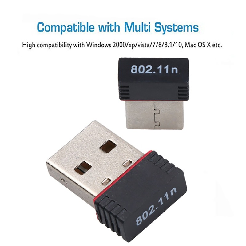 Bộ điều hợp mạng USB Wifi 150mbps Lan Card 802.11b / G / N cho máy tính PC | WebRaoVat - webraovat.net.vn