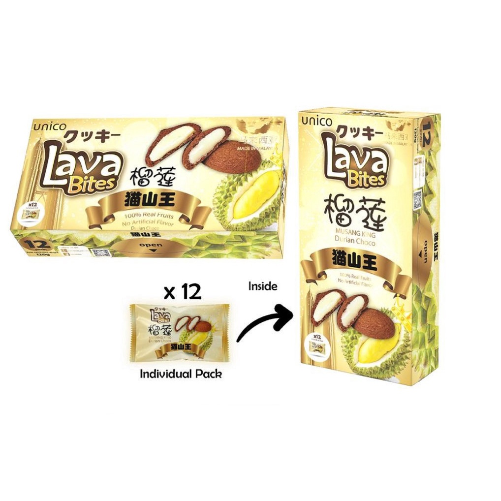 Bánh Quy Lava Bites Nhập Khẩu Malaysia 4 Hương Vị 200g
