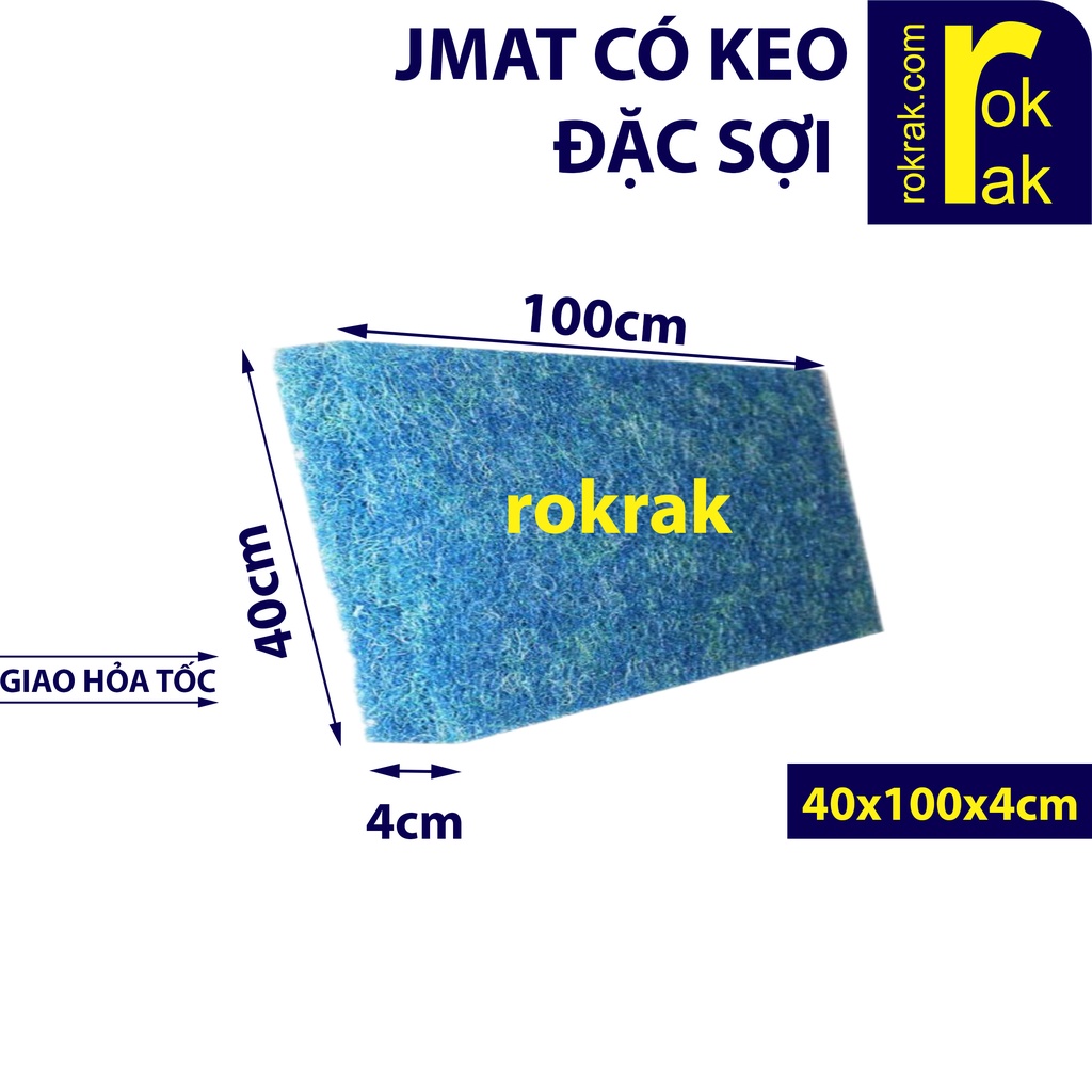 Jmat Bùi Nhùi Không keo tấm 40x100cm lọc vi sinh hồ cá cảnh ROKRAK