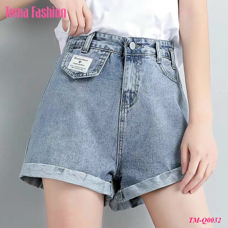 [Mã WASTMAY giảm 15% tối đa 30K đơn 150K] Quần short jean nữ TEMA - Quần short nữ jean cách điệu gấu xắn siêu đẹp | BigBuy360 - bigbuy360.vn