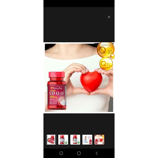 Viên uống tim mạch, bổ tim, giảm cholesterol Puritans pride coQ10 120mg 60 - 120 viên
