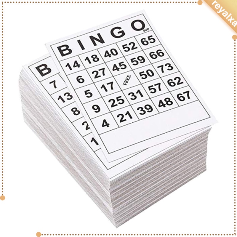 Bộ Bài BINGO 1 Trong Một 60 Tấm 6 X 7 Inch Thiết Kế Độc Đáo