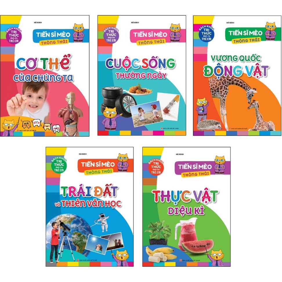 Sách Minh Long - Combo Tiến Sĩ Mèo Thông Thái (5 Cuốn) - Bách Khoa Tri Thức Dành Cho Trẻ Em