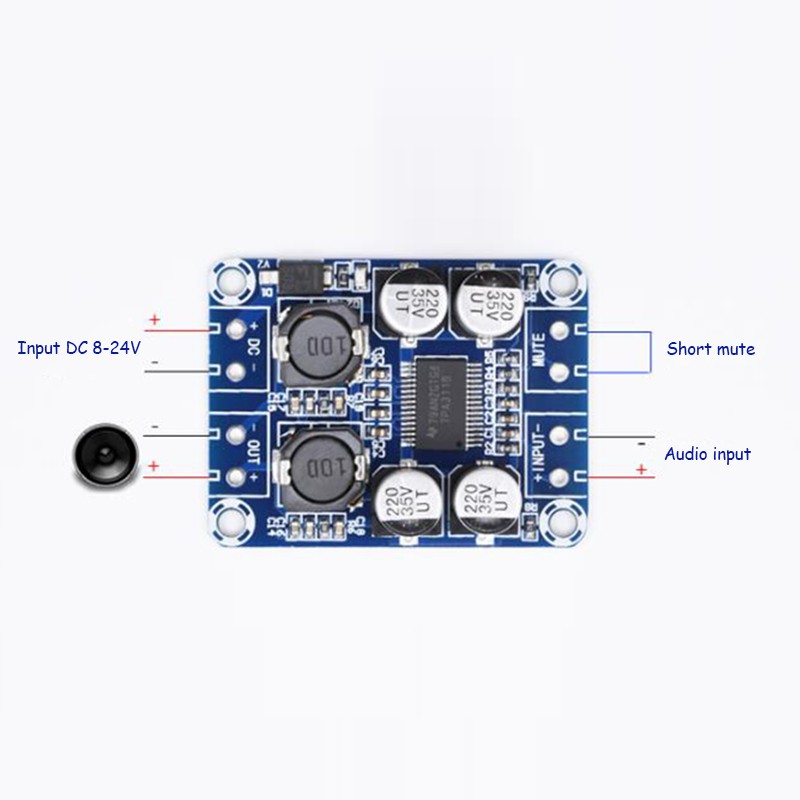 Bảng Mạch Khuếch Đại Âm Thanh Kỹ Thuật Số tpa3118 mono 60w Ttl xh-m313 hd