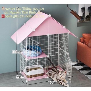 Chuồng mèo lắp ghép,lồng quây thú cưng,nhà đẹp cho pet