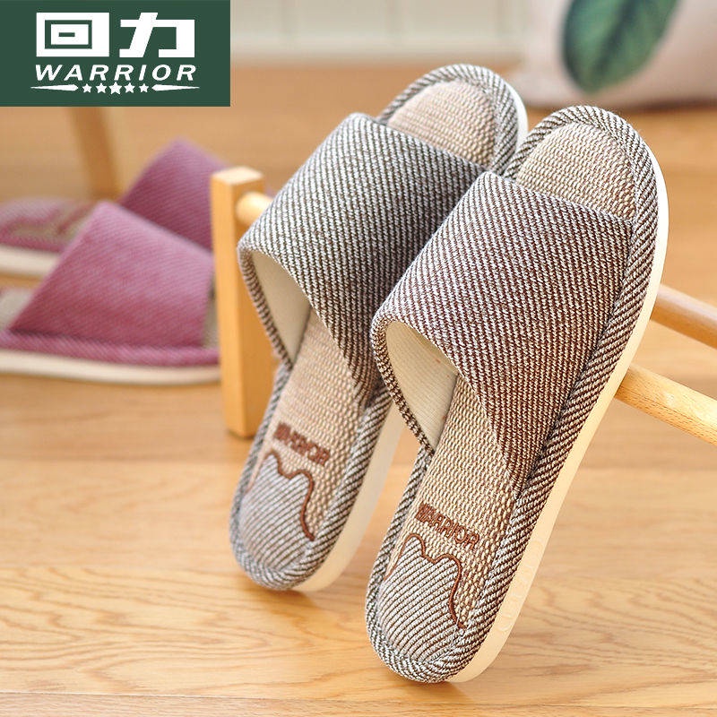 Dép bằng cotton lanh đi trong nhà chống trượt thiết kế cho nam