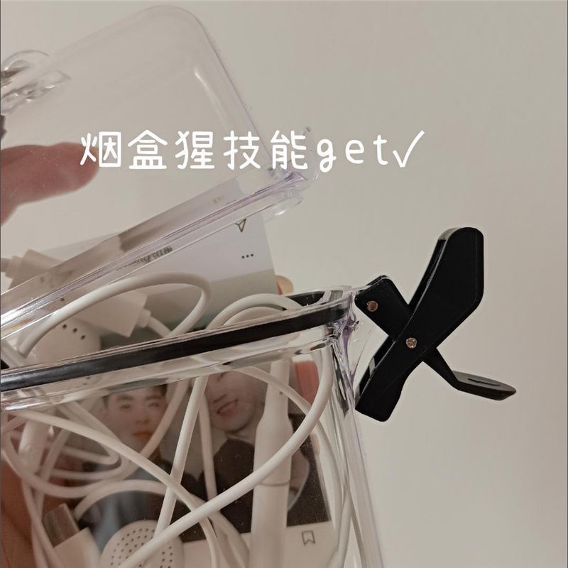 Túi đựng điện thoại bằng nhựa cứng trong suốt chống thấm nước phong cách Hip Hop Châu Âu sành điệu tiện lợi