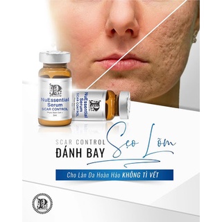 Tế bào gốc NuEssential Serum Scar Control Nuwhite 5ml làm đầy sẹo rỗ, sẹo lõm dùng sau lăn kim