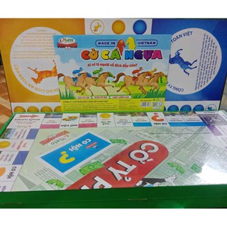 Combo cờ tỷ phú, cờ cá ngựa sato cỡ lớn