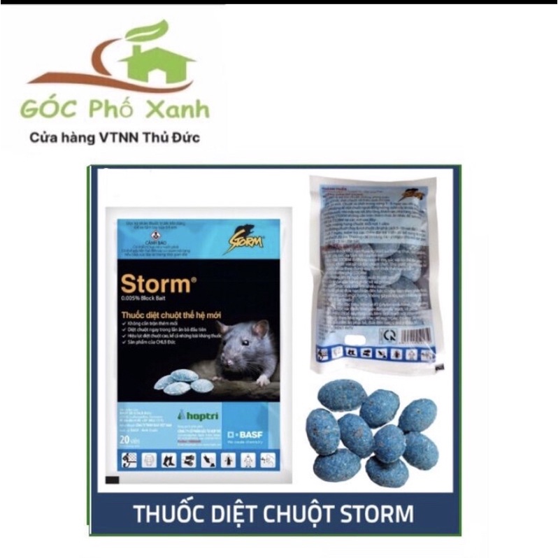 Mã LIFEHL15K giảm 10% tối đa 15K đơn 0Đ Thuốc diệt chuột STORM gói 20 viên