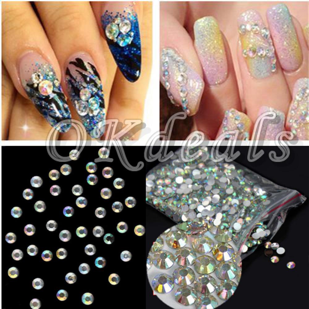 [Hàng mới về] Set 1000 hạt kim cương giả đính móng trang trí nghệ thuật cỡ 3mm