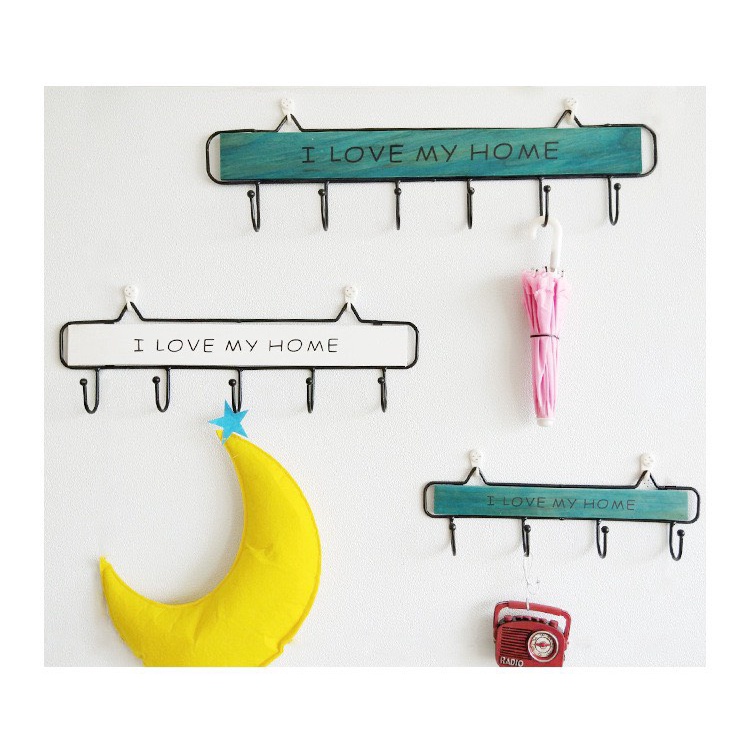 Móc Gỗ Treo Tường Decor I LOVE MY HOME 4 móc 29cm  TPL100