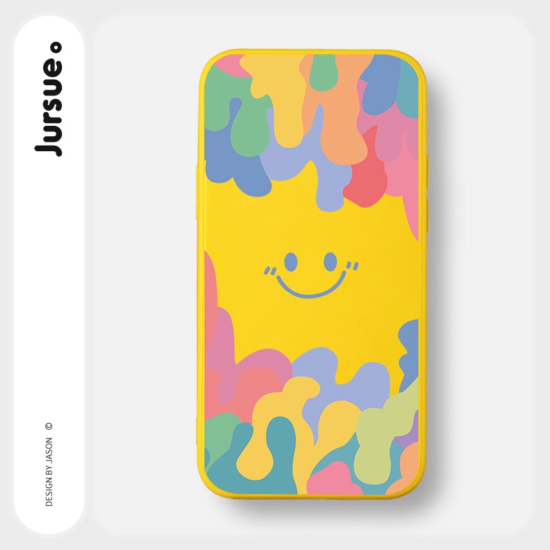 Ốp lưng JURSUE mềm chống bẩn hình dễ thương đẹp cho iPhone 13 12 11 Pro Max SE 2020 X XR XS ip 8 7 6 6S Plus kute Y370