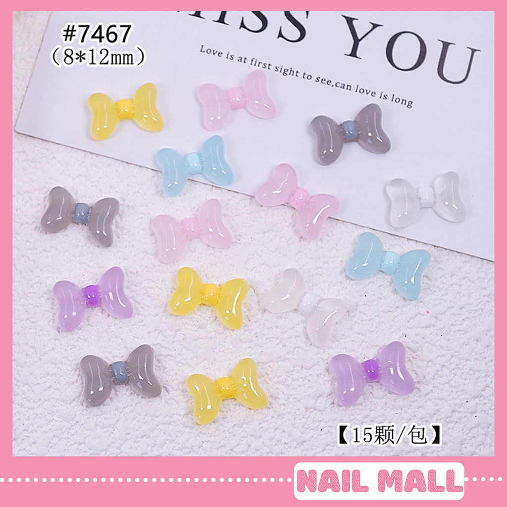 Charm Nail Nơ Set 15 Charm Nơ Phong Cách Hàn Quốc SWY2930