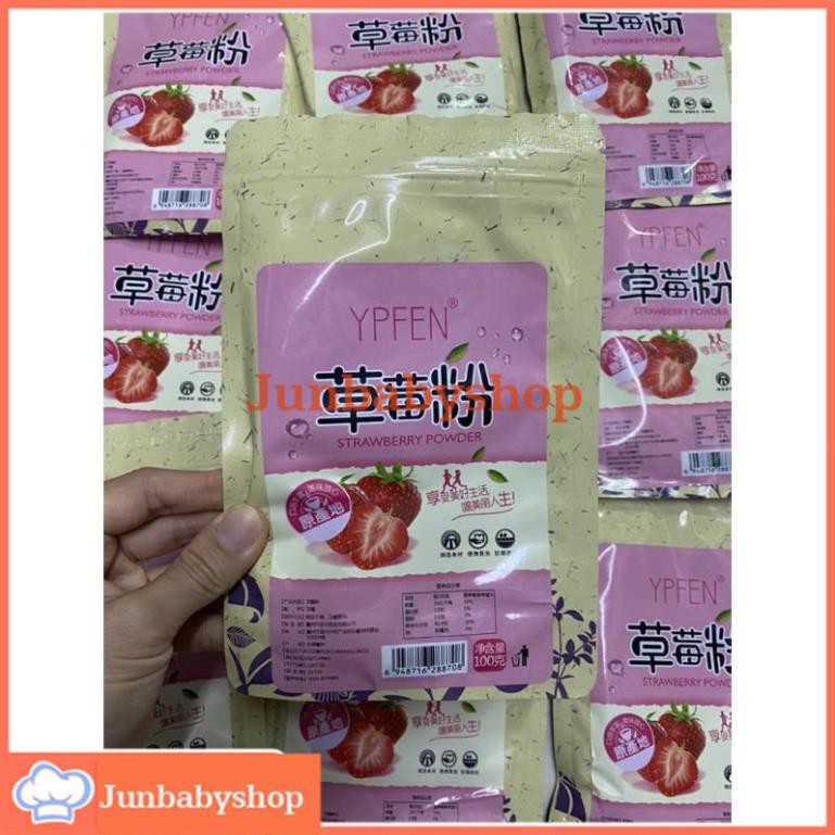 Bột dâu tây 100g hàng có sẵn